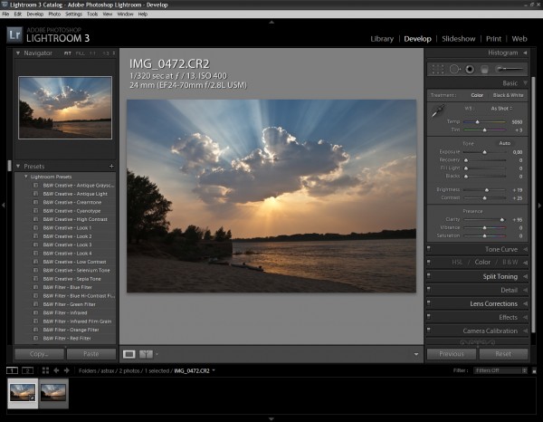 Develop в Adobe Photoshop Lightroom