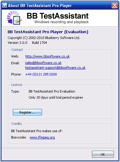 Сведения о BB Test Assistant