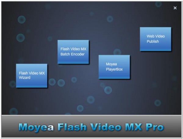 Основное меню Flash Video MX