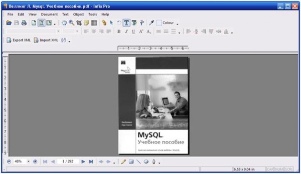 Окно программы Infix PDF Editor