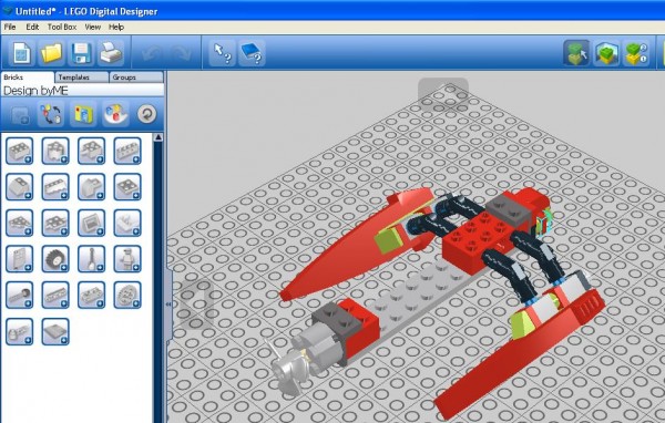 главное окно Lego Digital Designer