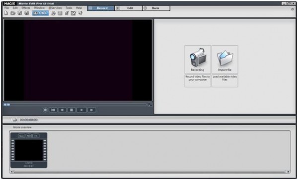 окно программы MAGIX Movie Edit Pro
