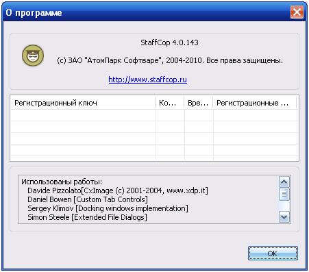 Сведения о StaffCop