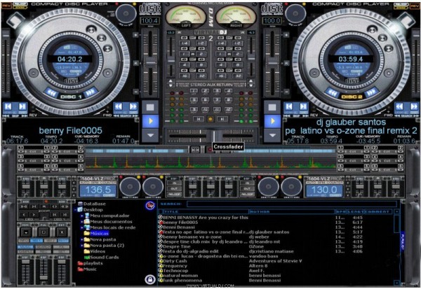 окно программы Virtual Dj